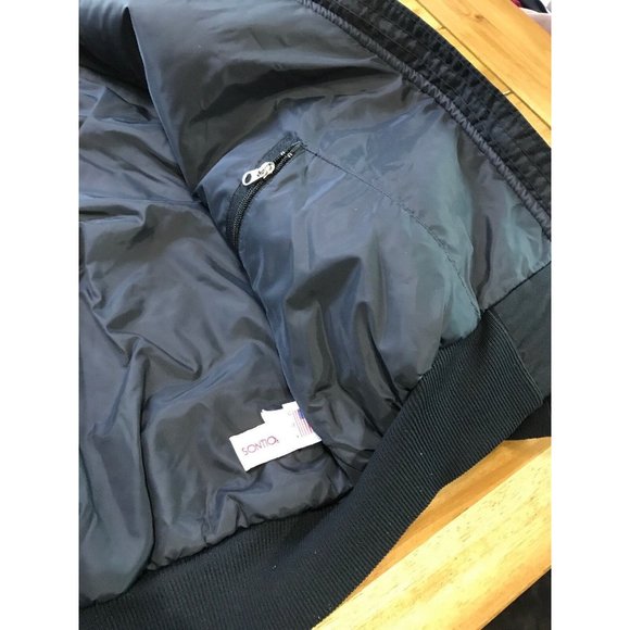 Gerry Black Pink Blue Women’s  Large L Coat Retro Jacket Cyclone Retro Vintage - Picture 8 of 12